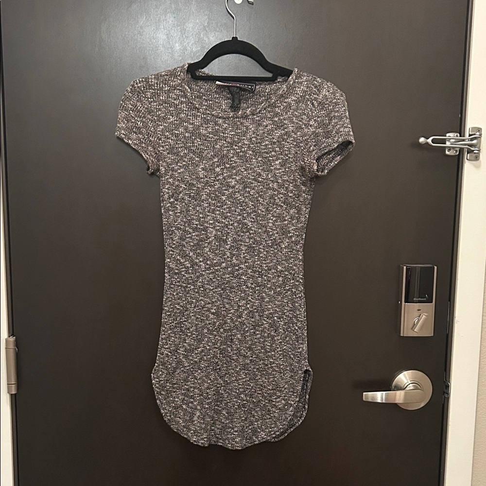Polly & Esther Black and White Knit Mini dress